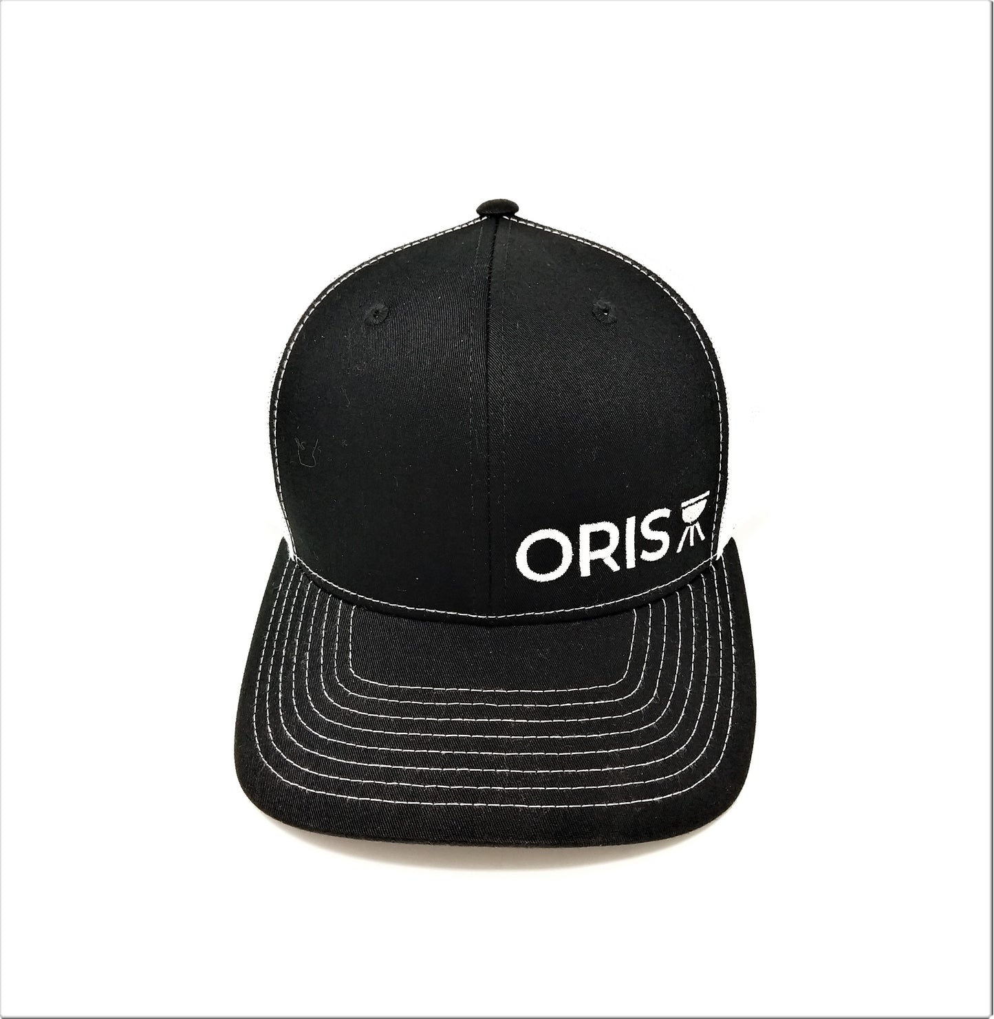 ORIS 6 panel trucker hat Black/White