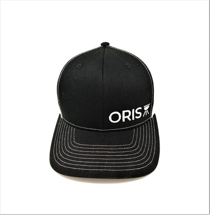 ORIS 6 panel trucker hat Black/White