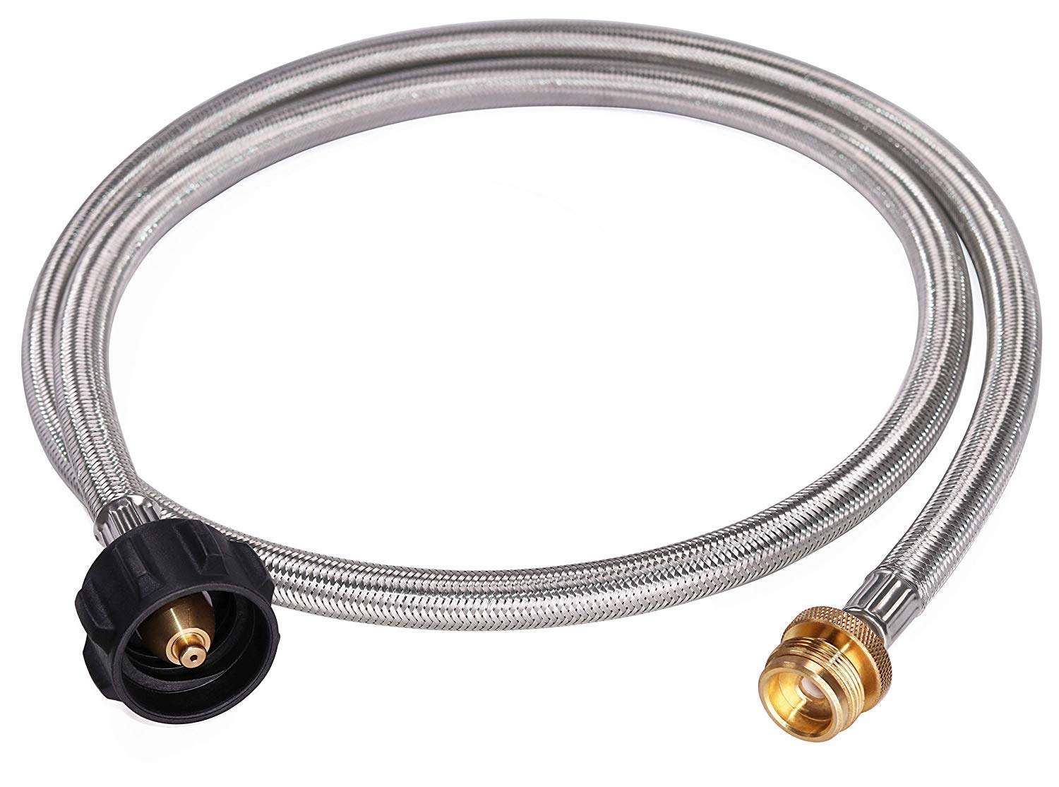 Adapter Hose 1 lb to 20 lb Converter SS Braided line for propane ...